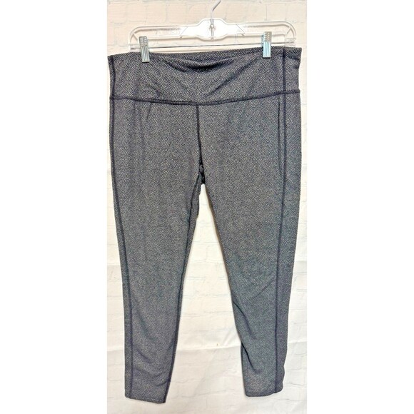 Athleta Pants - Athleta Leggings Women’s Large Chaturanga Heather Gray Black